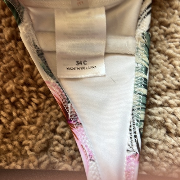 📦 Shade & Shore Tropical Flower Print Push Up Mix & Match Bikini - Picture 4 of 4